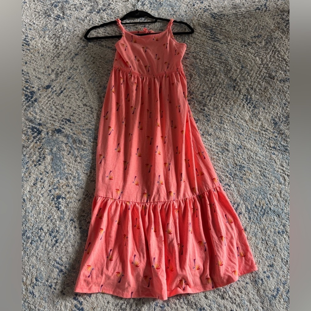 Cat & Jack Coral Dress with Playful palm trees - Picture 7 of 8